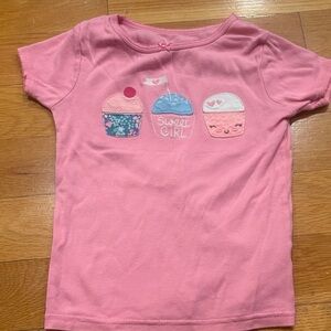 Carter's Pink Sweet Girl Cupcake Tee